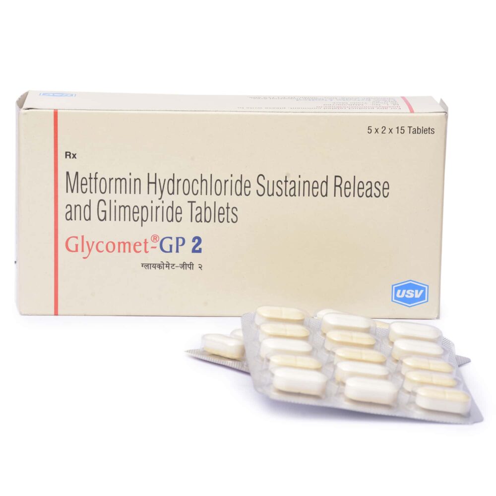 Glycomet GP - تنظیم قند خون - درمان دیابت نوع XNUMX - استفاده - خرید