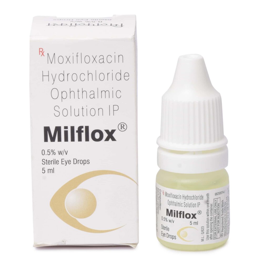 Milflox 0.5% 5ml｜Moxifloxacin｜Eye drops